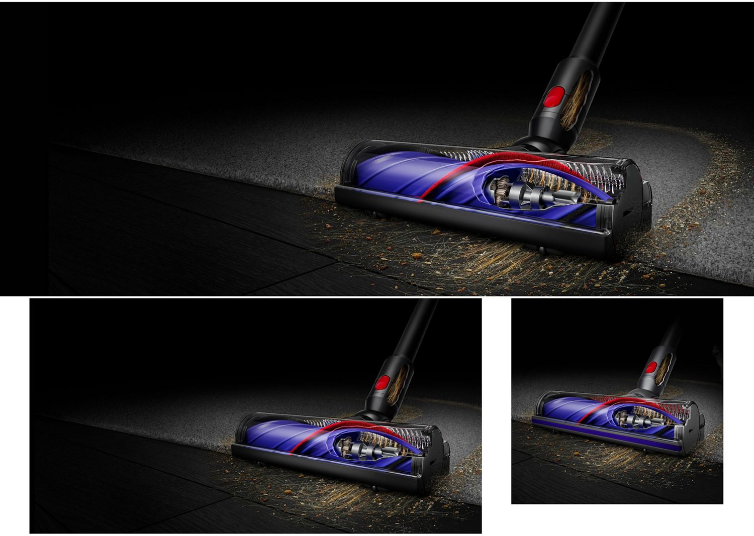 A cut out of the Dyson Digital Motorbar head.